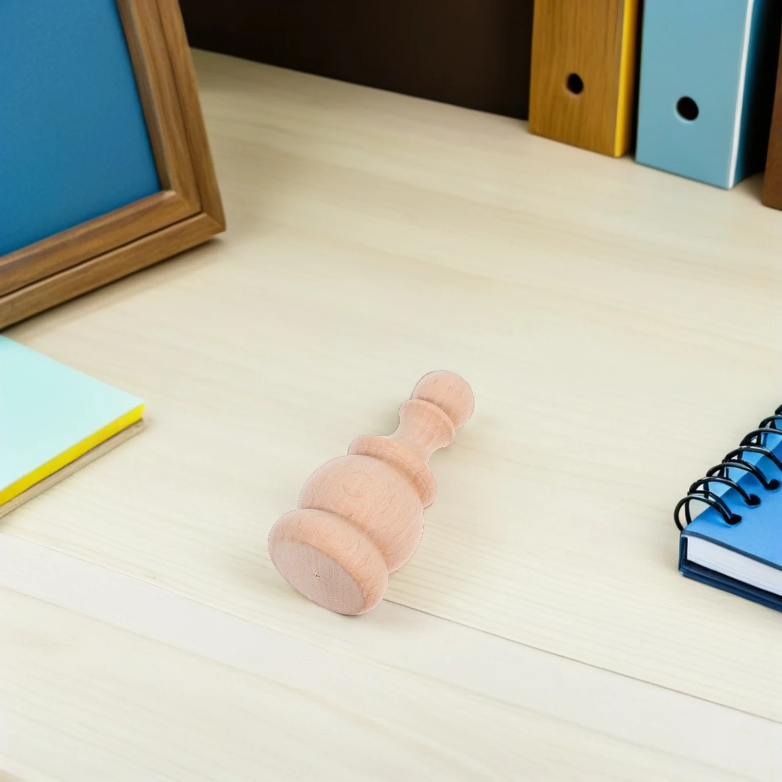 4 قطعة الخشب الصلب الزخرفية Finials منحوتة الدرابزين المغزل ل درابزين الدرج Diy بها بنفسك المشاريع الحرفية ديكور المنزل خشبية