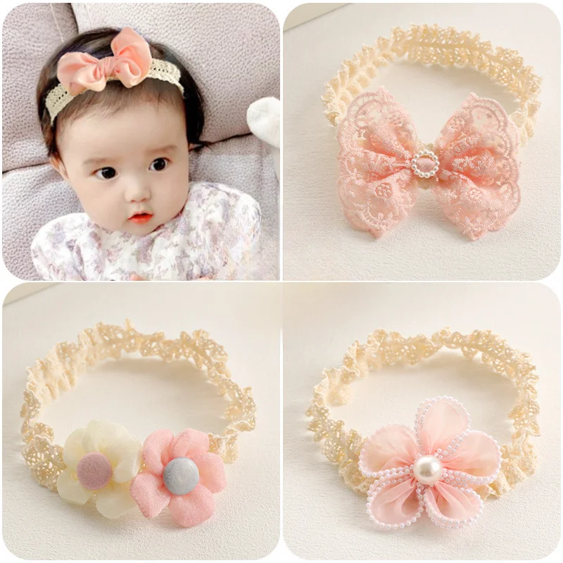 Baby Headband Flower Bows Hair Bands for Toddler Baby Girls Kids Headbands Turban Newborn Hearband Hair Accessories