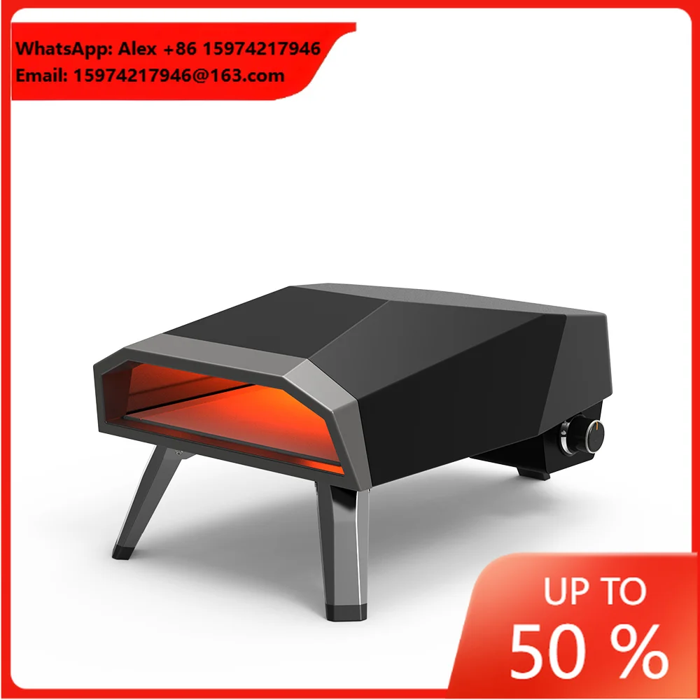 16 Inch Gas Outdoor Pizza Oven Factory Price Gas Grill Easy Clean Suitable For Gas Pizza Oven Made Of One-piece Stamping