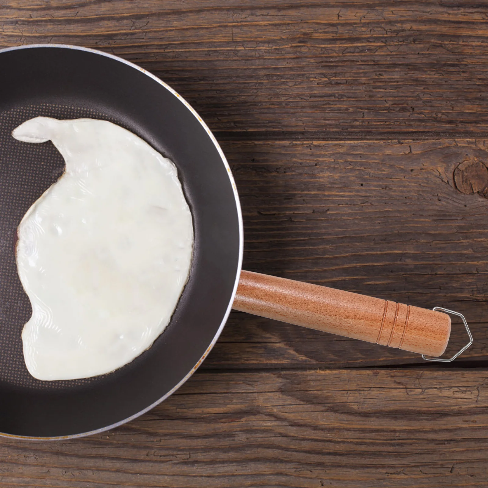 

Wooden Cookware Handle Kitchen Utensils Universal Fit Replacement Milk Pot Frying Pan Saucepan Wok Handle