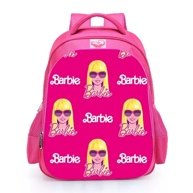 Barbie Children Schoolbag Cartoon Backpack Girls Outdoor Travel Bags School Bags Anime Oxford Cloth Large Capacity Backpack Gift