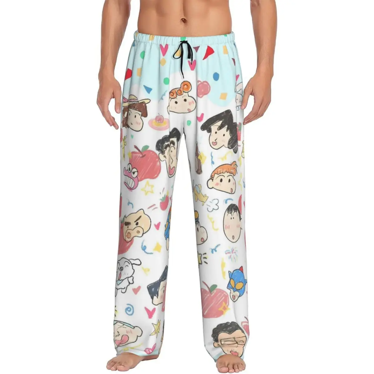 

Мужские мелки на заказ, милые пижамные штаны в стиле аниме, одежда для сна с принтом, низ с карманами