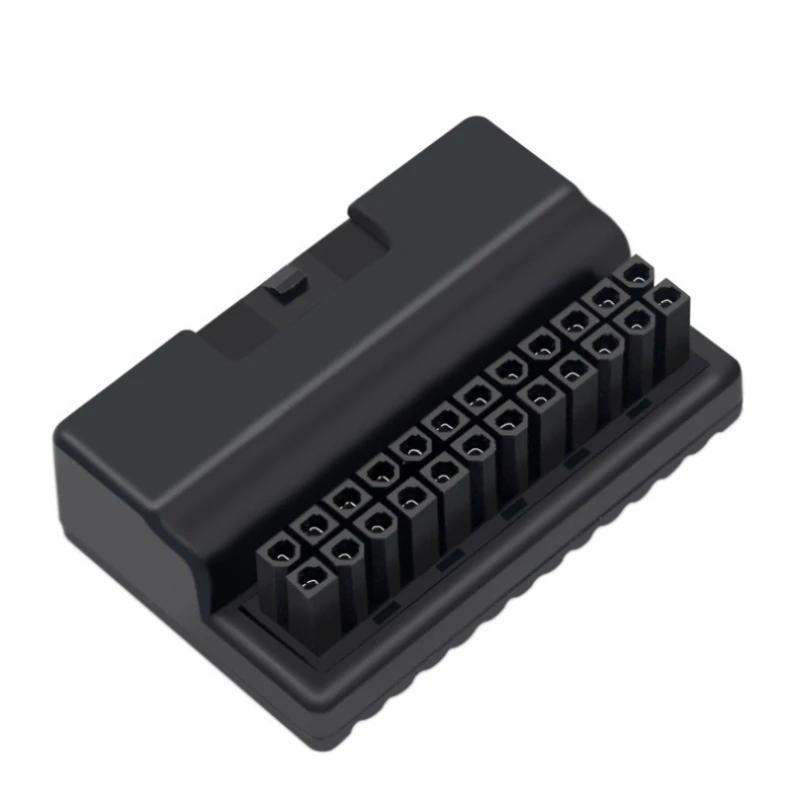 ATX main board 24P power supply 90 degree steering turning connector, host line beautification DIY installed accessories