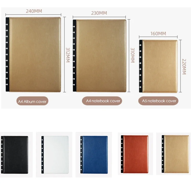 Fromthenon-cubierta de cuaderno personalizable para planificador de agujeros de seta, suministros de álbum de recortes, A4, A5, águila de cuero