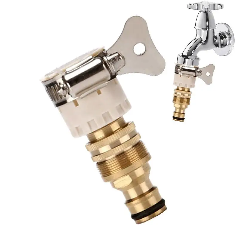 Metal Faucet Joint Kitchen Faucet Joint Fitting Connector Compact Size Faucet Hose Adapter For Bathroom Laundry Room And Kitchen