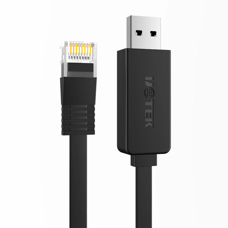 UOTEK 1,5 M USB AM a RJ-45 RS232 consola Cable convertidor de depuración USB2.0 RS-2323 RJ45 adaptador conector Cable UT-883R