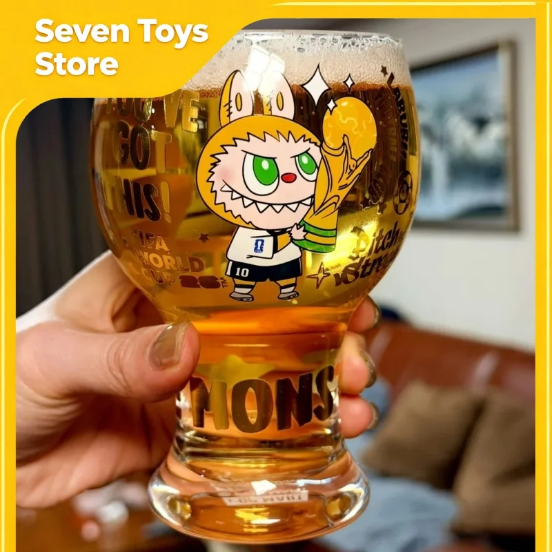 

Labubu The Monsters X Fifa Series Glass Cup Blind Box Labubu Figure Mystery Box Peripheries Cute Collectible Toy Friend Gift