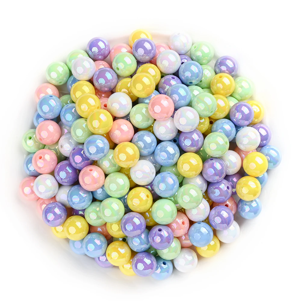 50Pcs 16mm Acrylic Round Beads - đánh giá và giá Jewelry Making 3 Year Old