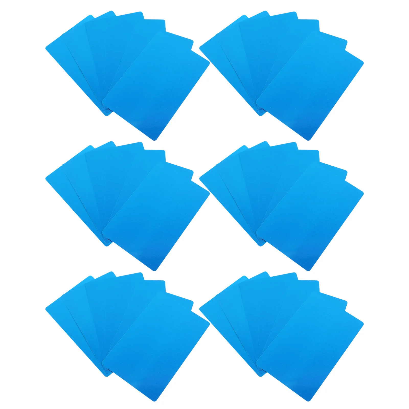 

50 шт. металлических визитных карточек из алюминия: изысканное исполнение, элегантность, престиж, для машинной маркировки