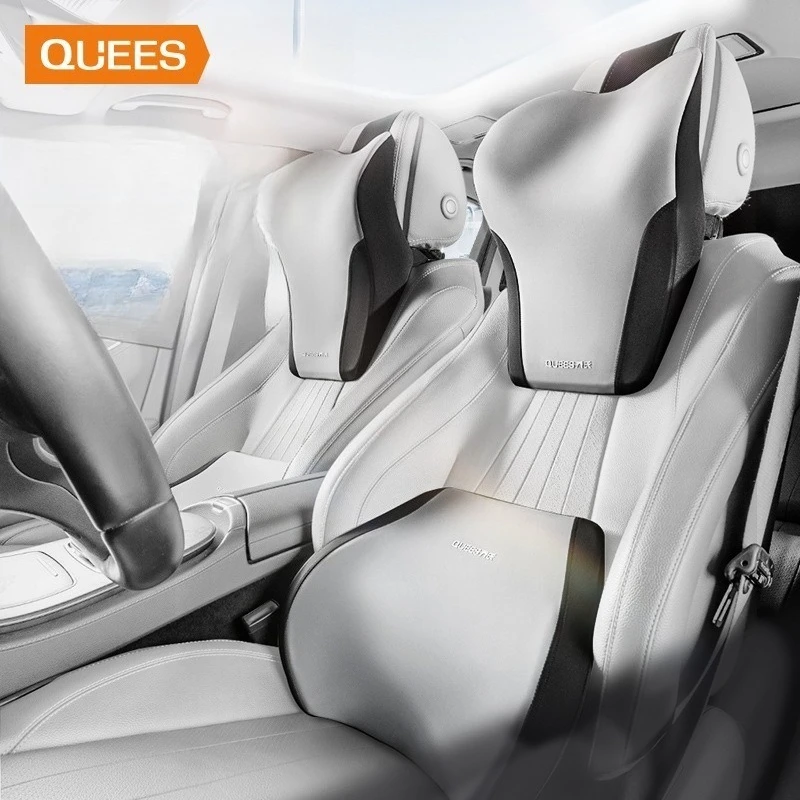 

Car Headrest Pillow Set Auto Lumbar Waist Support Memory Foam Seat Neck Protective Cushion Car Neck Pillow Interior Accessories