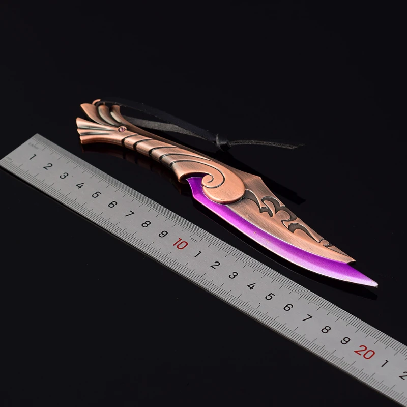 18cm7.08in Valorant เกม Blade Of Fire อาวุธรุ่น SAMURAI ดาบหนังเครื่องประดับของขวัญของเล่นสําหรับชาย