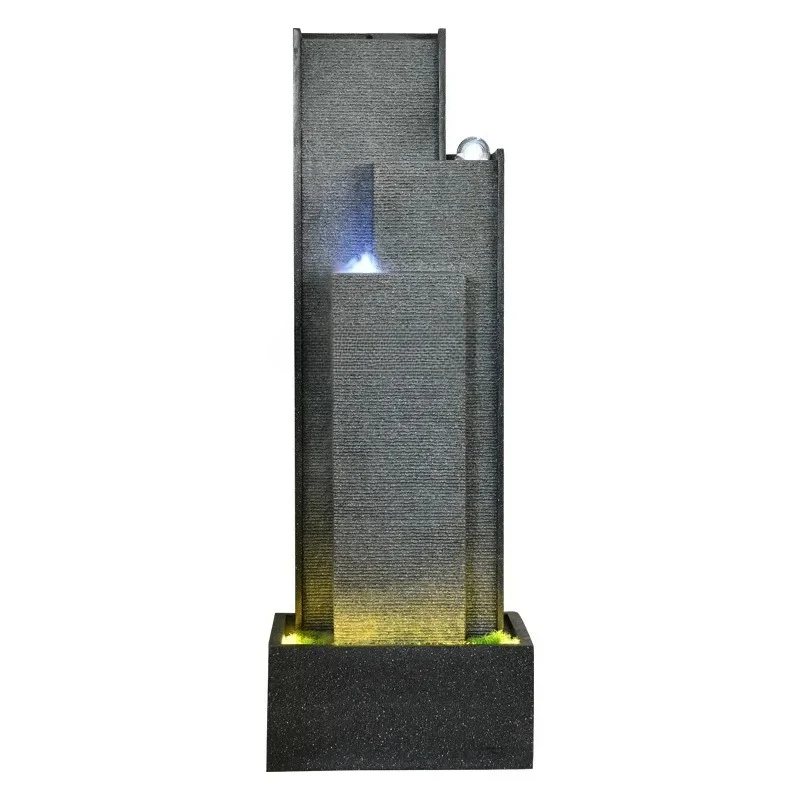 

Company front desk opening practical gifts water curtain wall, fountain water feature indoor lucky feng shui wheel ornament