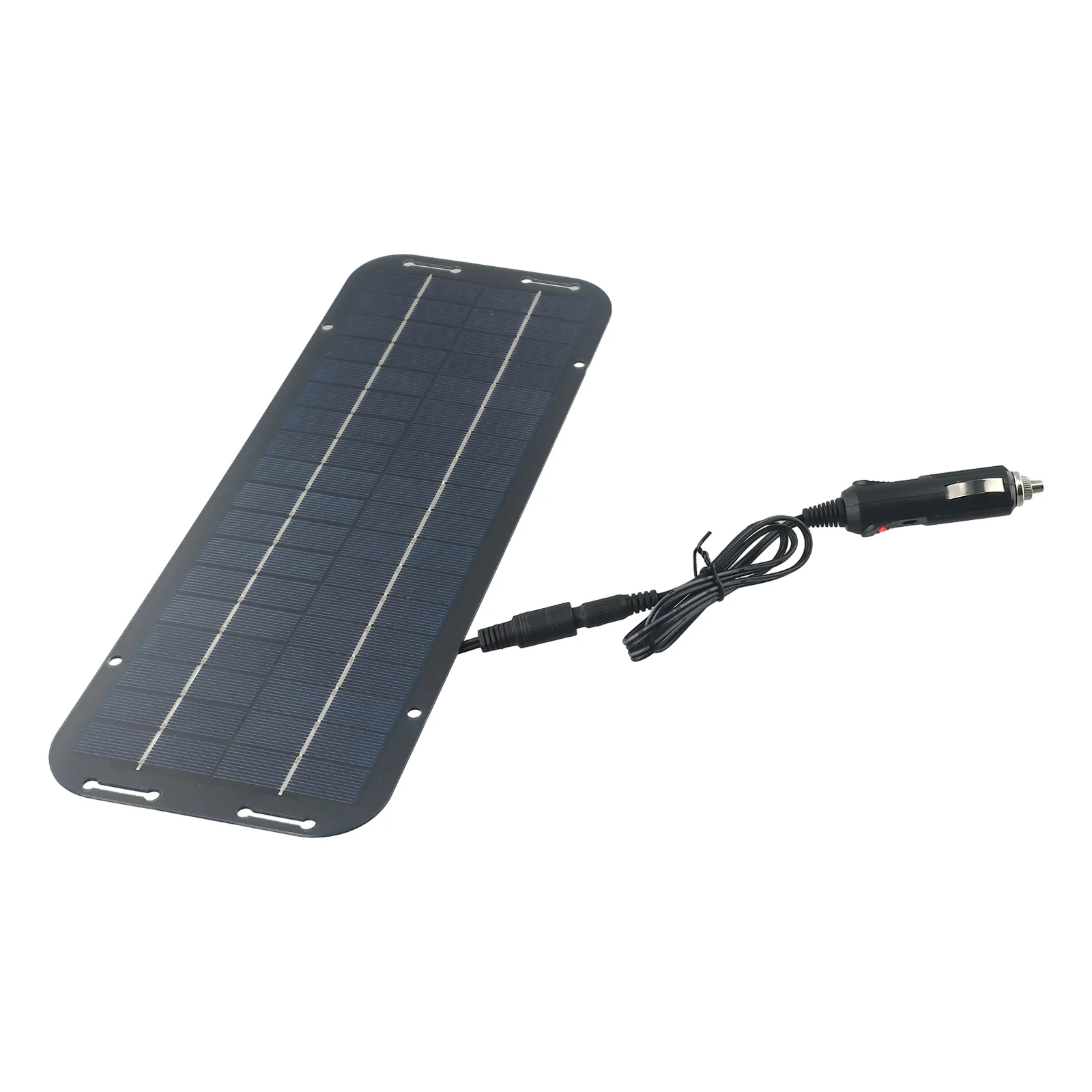 12V 60W Monocrystalline Solar Panel Trickle Charger for Caravan Van Boat RV with PET+Poly Silicon Cell Construction and IP65