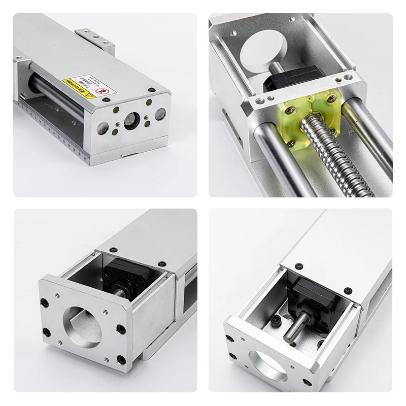 YH60S Linear Bearing Slider Module Ball Screw CNC Cross Table High Speed Precision Guide Rail Slide Table Motion Module Actuator