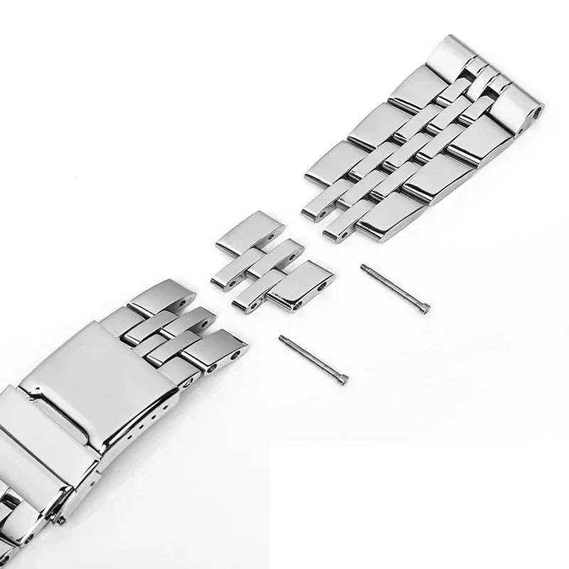 Solidna bransoletka ze stali nierdzewnej do paska Breitling 20mm 22mm 24mm pasek do zegarka do paska AVENGER NAVITIMER SUPEROCEAN