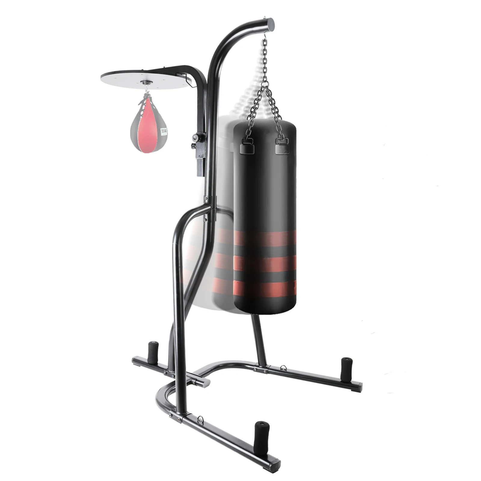 AOOU Heavy Boxing Bag and Speed Bag Stand, Steel Punching Stand for Heavy Bag, Height Adjustable