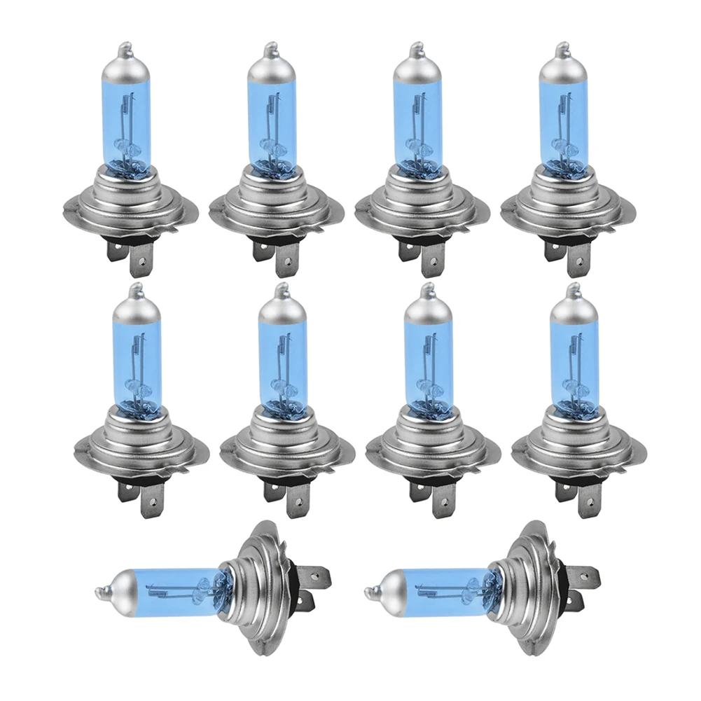 

Lamp Xenon Bulbs Headlights Light Set Bright 10pcs White 6000K Halogen Part Replaces Stock Latest High Quality