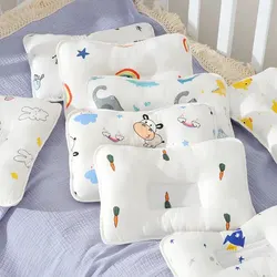 Baby Pillow Newborn Type Anti-Tilt Four Seasons General-Purpose Printed Gauze Summer Wholesale Manufacturers