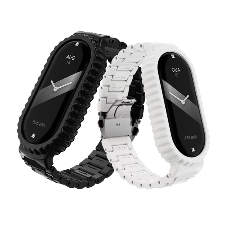 Чехол из смоляного ремешка для Xiaomi Mi Band 8 7 6 5, спортивный смарт-браслет, сменный браслет для Xiaomi Mi Band 5 4 3, чехол в виде ракушки