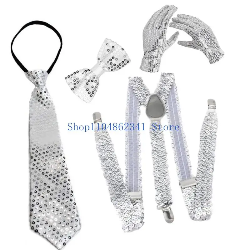 5ASD Disco Dance Practice guanti pratici Polyester in tessuto traspirante Accessori per costumi Design Show Uso