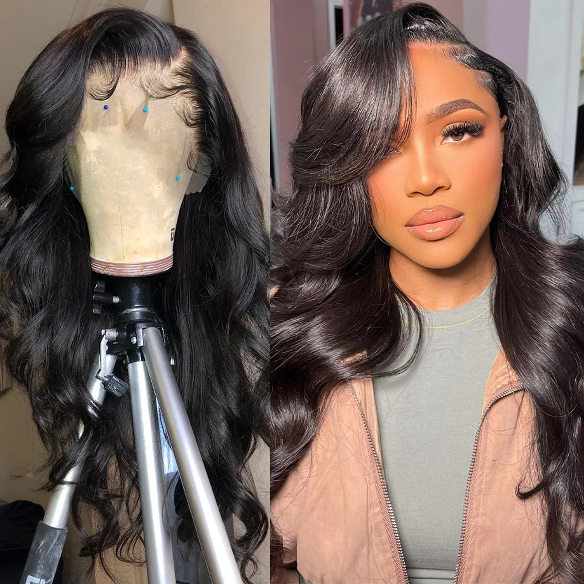 

40-дюймовый парик с волнистыми волосами, 360 5*5 13*4 13*6, HD прозрачный кружевной фронтальный парик, 200% плотность, натуральные бразильские человеческие волосы для женщин