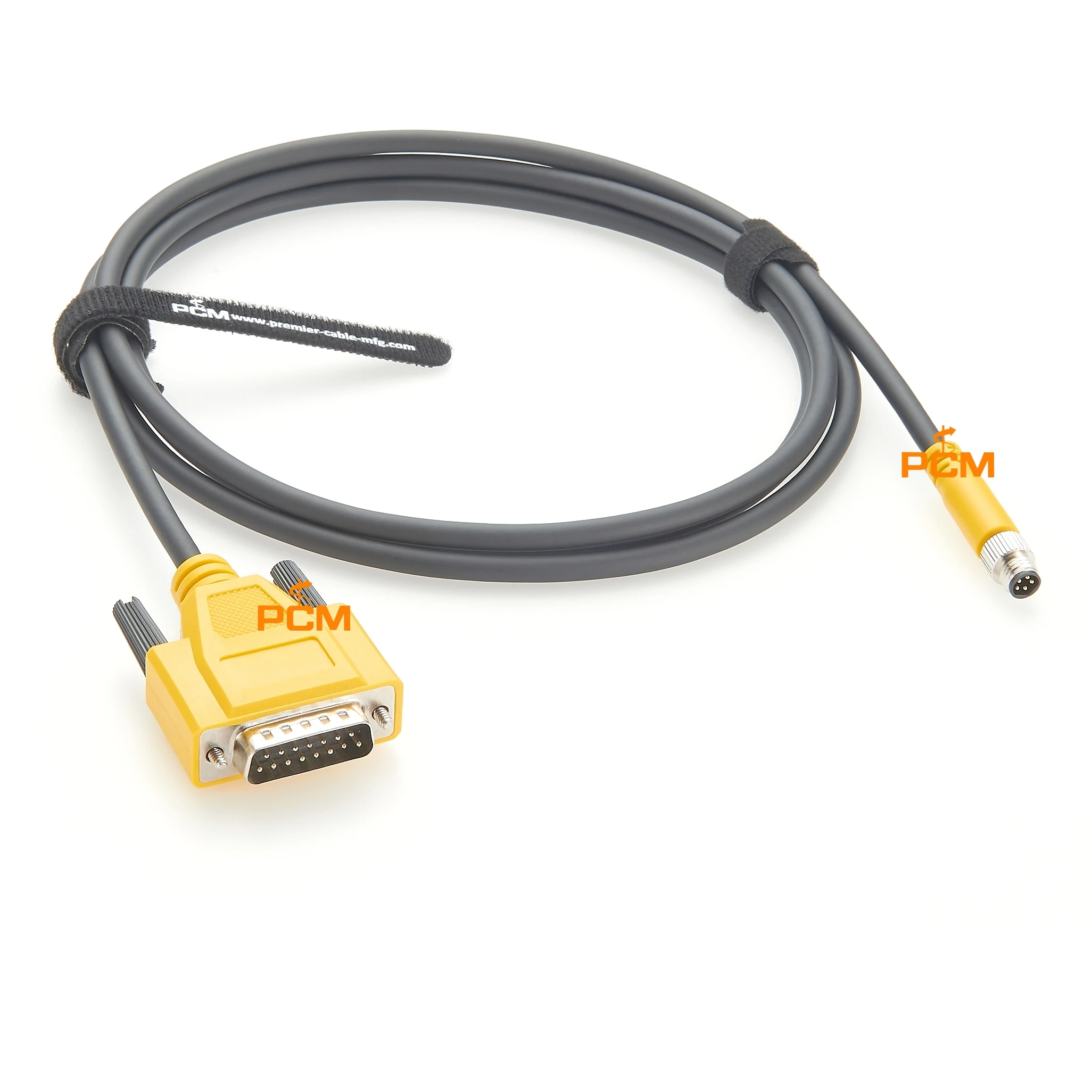 Cabo M8 macho de 5 pinos para macho DB15, cabo de alta flexibilidade, cabo de módulo I/O, cabo de sistema de visão para câmera industrial Cognex CIO-MICRO