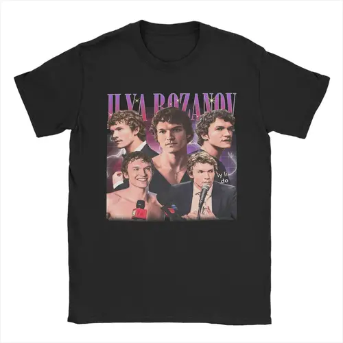 Imagen 1 del producto Camiseta humorística de renovación calentada para hombres y mujeres, camisetas con estampado con dibujo, ropa de algodón Hollander y Ilya Rozanov