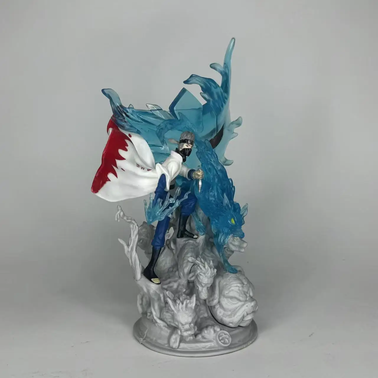 Naruto Anime 6. Generation CS Kakashi 20 cm Sasuke Statue handgemachte Ornament Sammlerfigur