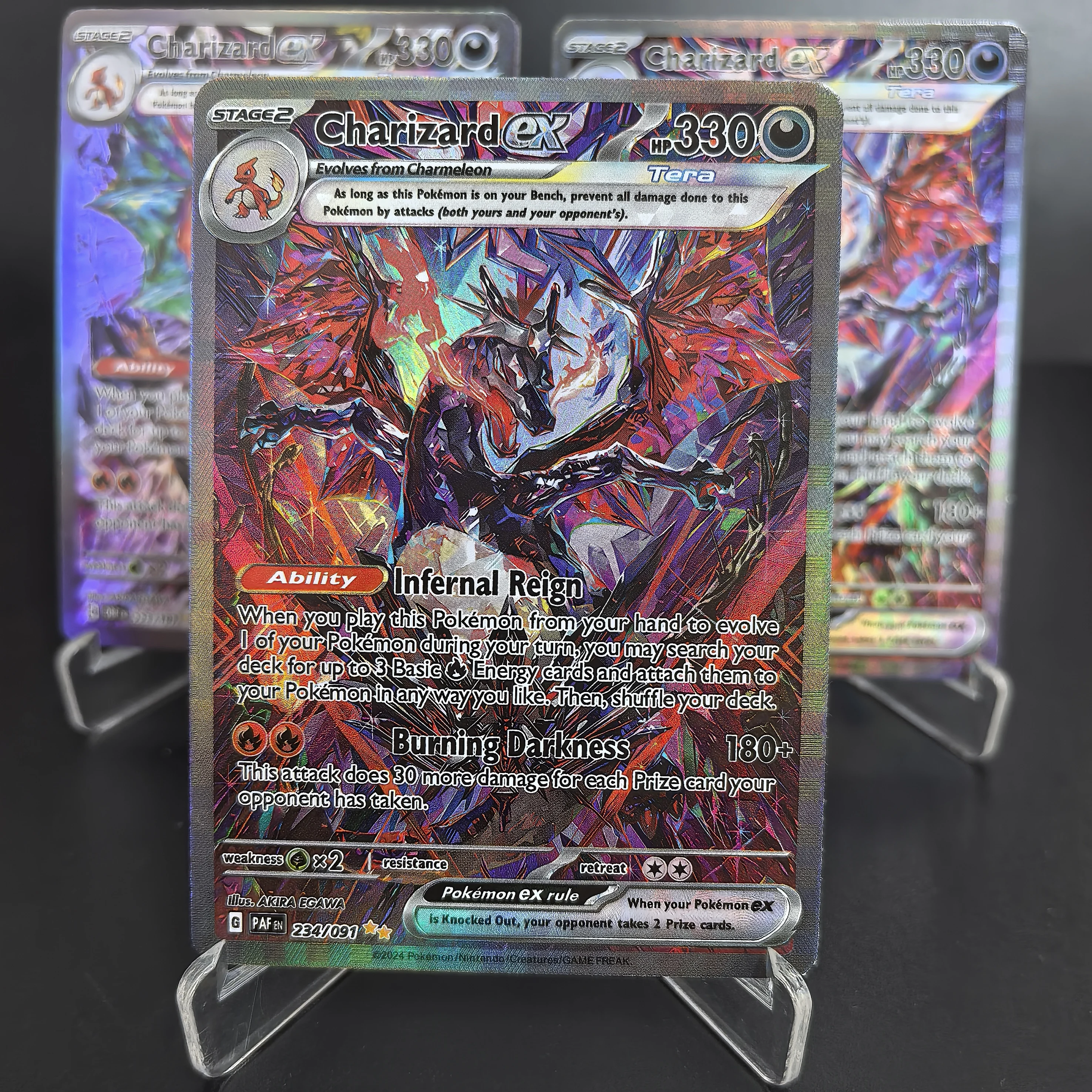DIY PTCG Pokemon Collection Cards OBF PAF EN Charizard EX RARE Self Made Single  Cards Classic Game Anime Card Gift Toys - AliExpress 26