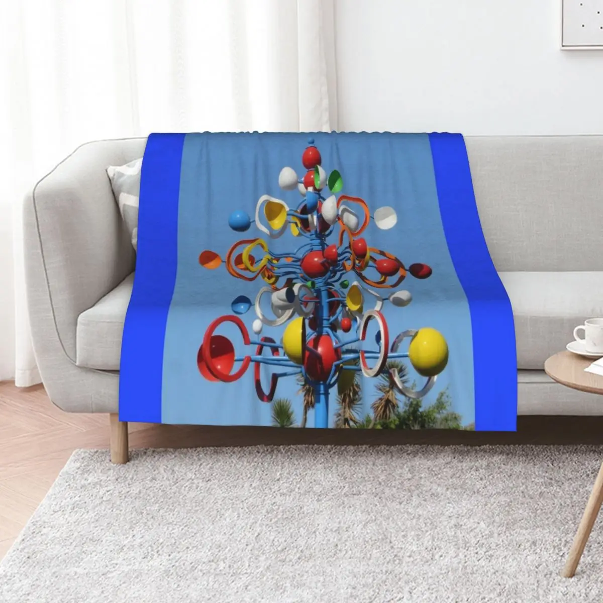 Cesar Manrique Circular Wind Sculpture Throw Blanket Comforter Blankets For Baby Hairys Loose Heavy Blankets