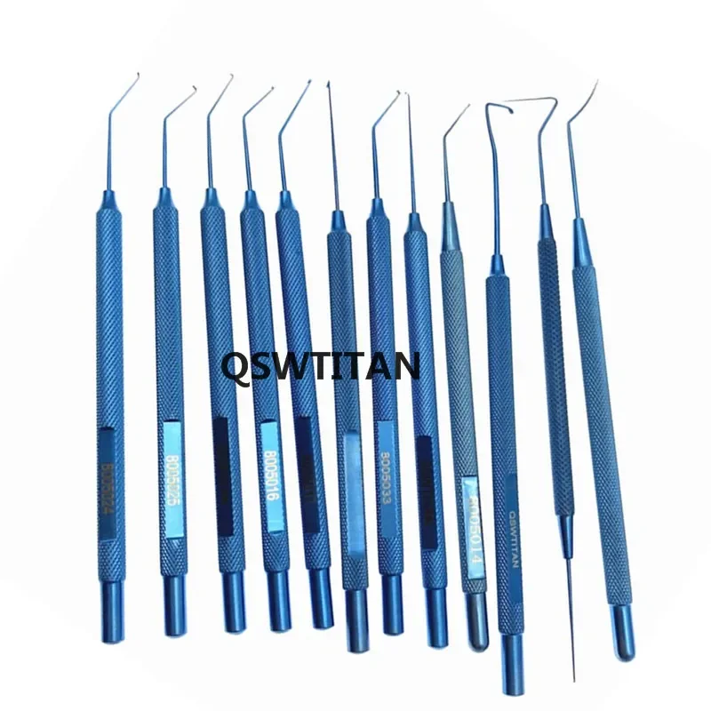 Ophthalmic Hooks Akahoshi Nucleus Manipulator Titanium Kuglen Iris Hook  Intracapsular Manipulator Phaco Chopper Hook