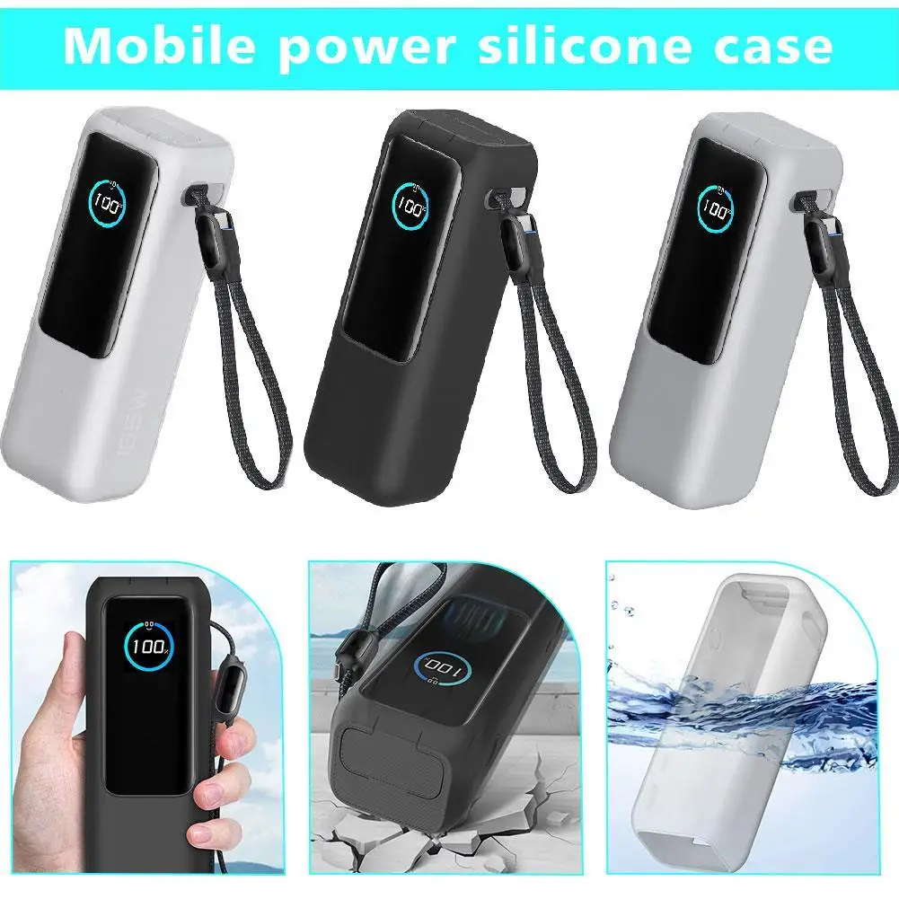 For Anker Zolo 165W Mobile Power Silicone Protective Case Anti-drop Anti-scratch Anti-fouling All-inclusive Shell For Anker Zolo