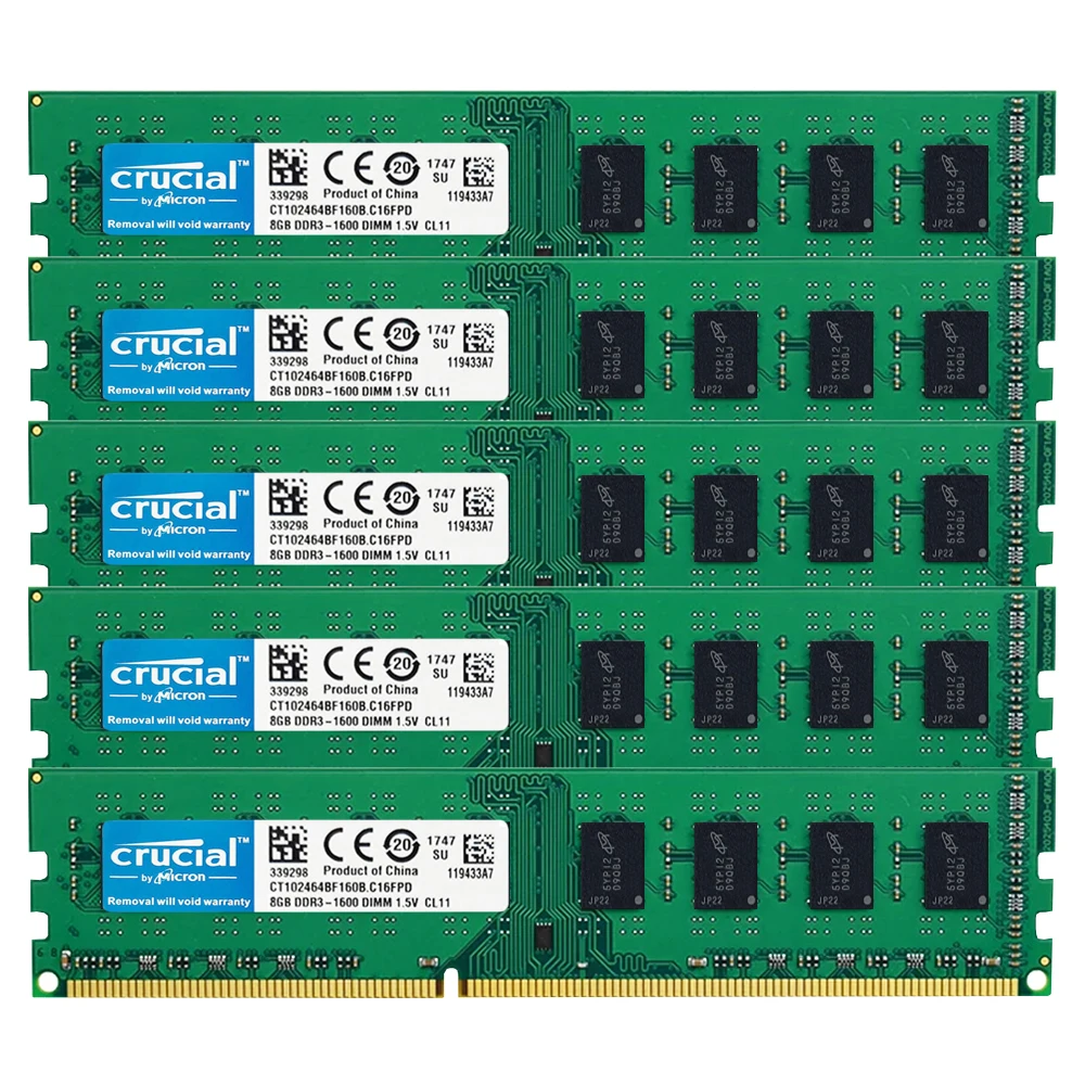 

5PCS DDR3 1066 1333 1600 MHz 8GB 4GB 16GB Desktop Memory PC3 8500 10600 12800 240pin 1.5V UDIMM Memoria DDR3 RAM