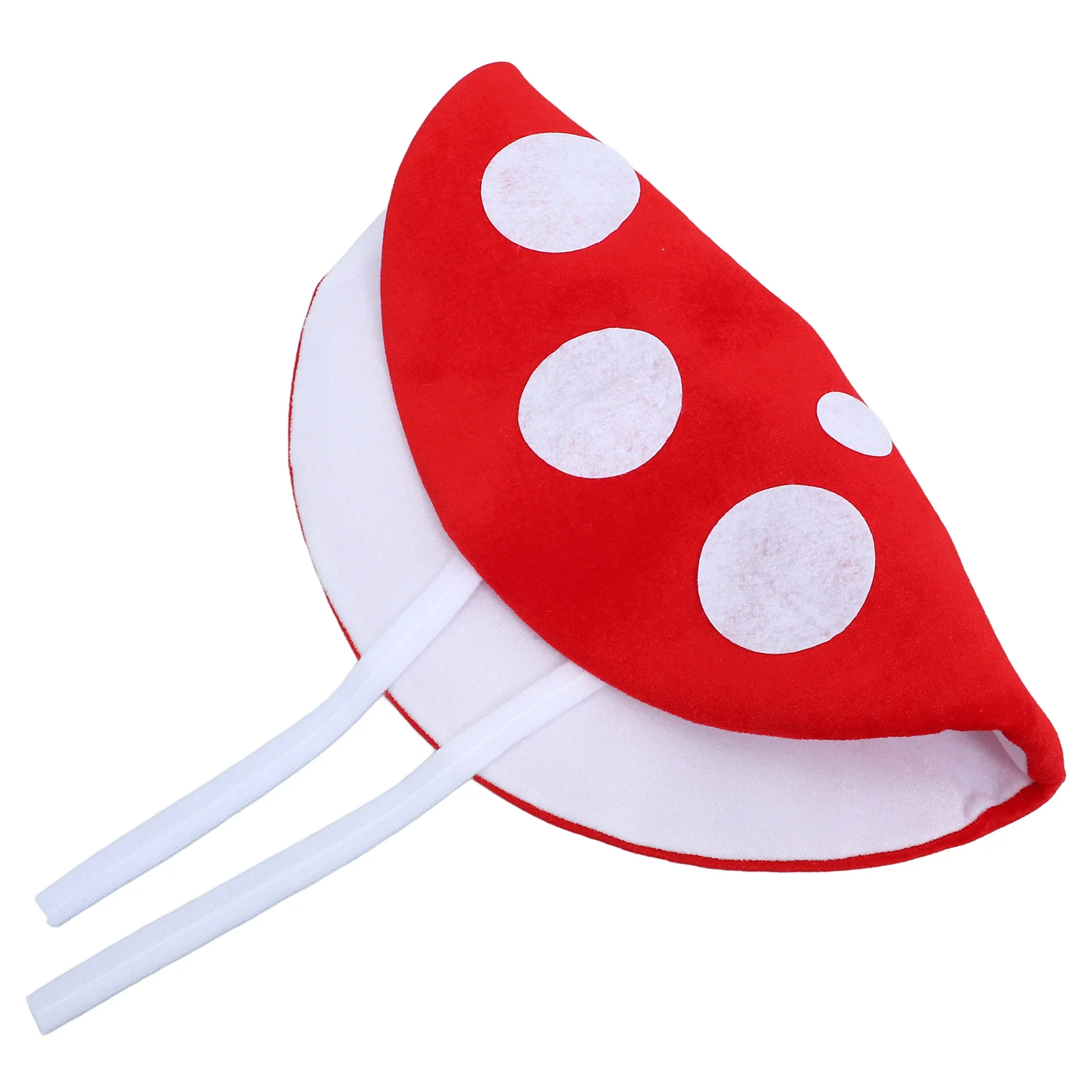 

Mushroom Hat Novelty Costume Trucker Cap Halloween Party Favors Red Non woven Fabric Bucket Hat Warm Comfortable