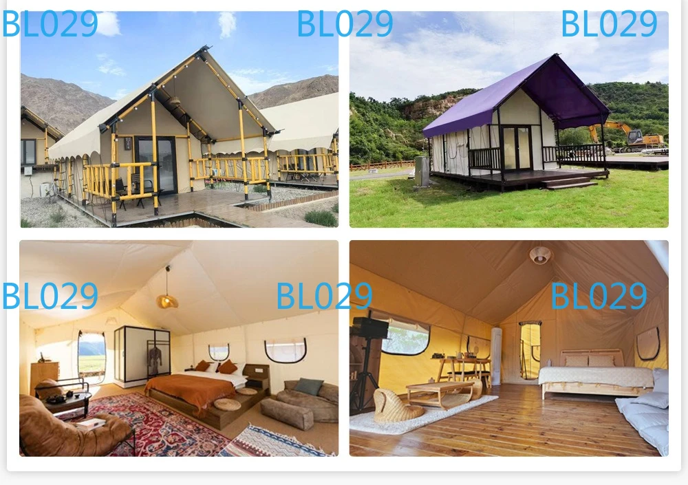 Customized Luxury Glamping Tent Outdoor Vacation Hotel With Toilet Large Camping Tent
