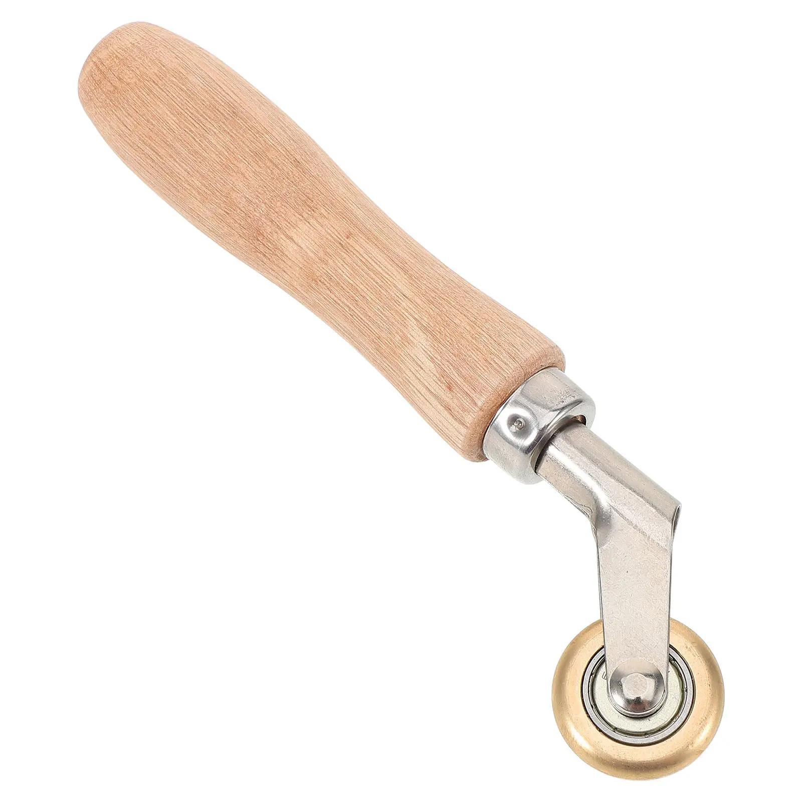 Seam Roller Wooden Handle Labor Saving Pressing Roller for Wallpaper Vinyl Weld Roofing Adhesive Application Tool