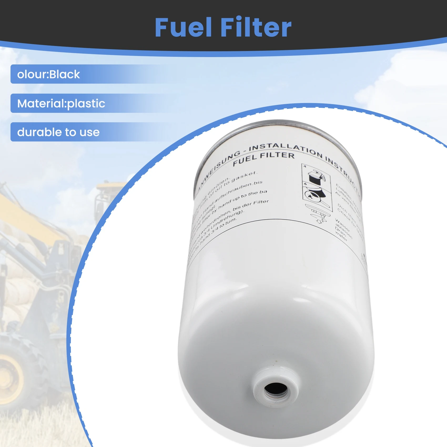 

Топливный фильтр 04130241 413-0241, совместимый с двигателями Deutz D2.9L4, TD2.9L4, TCD2.9L4, TCD3.6L4, замена