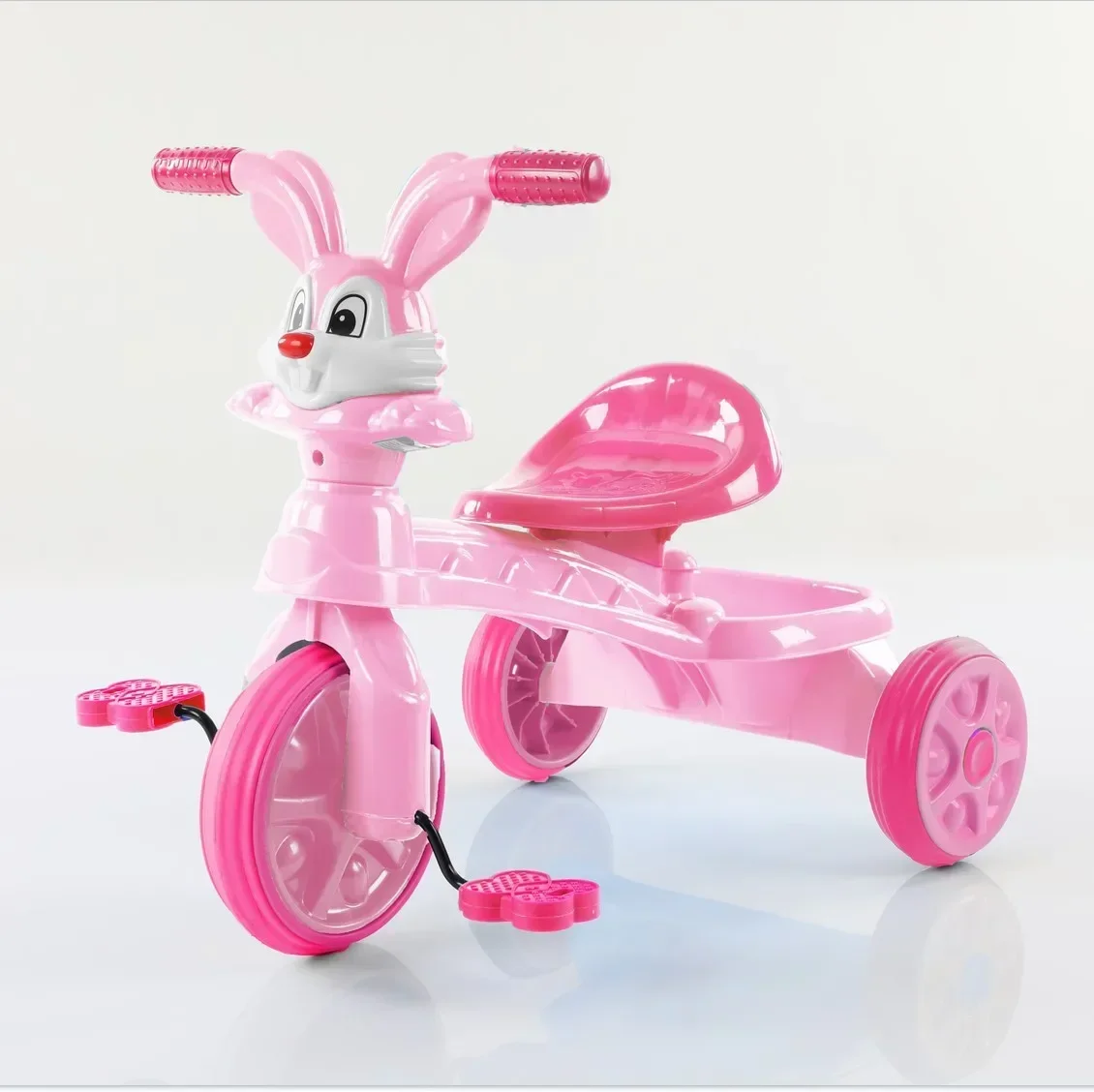 Tricycle pour enfants de 3 à 6 ans, poignée de poussée, avec pédale, anti-renversement