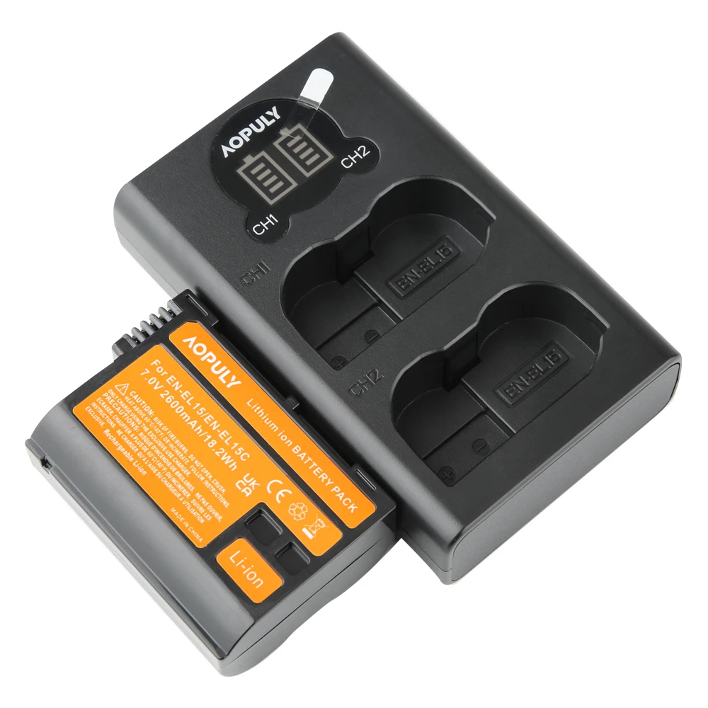1Pcs EN-EL15 en-el15 en el15 리튬 이온 카메라 배터리 니콘 D7000 D500 D7100 D800 D800E D600 D610 D810 D7200 D7500 V1 D850