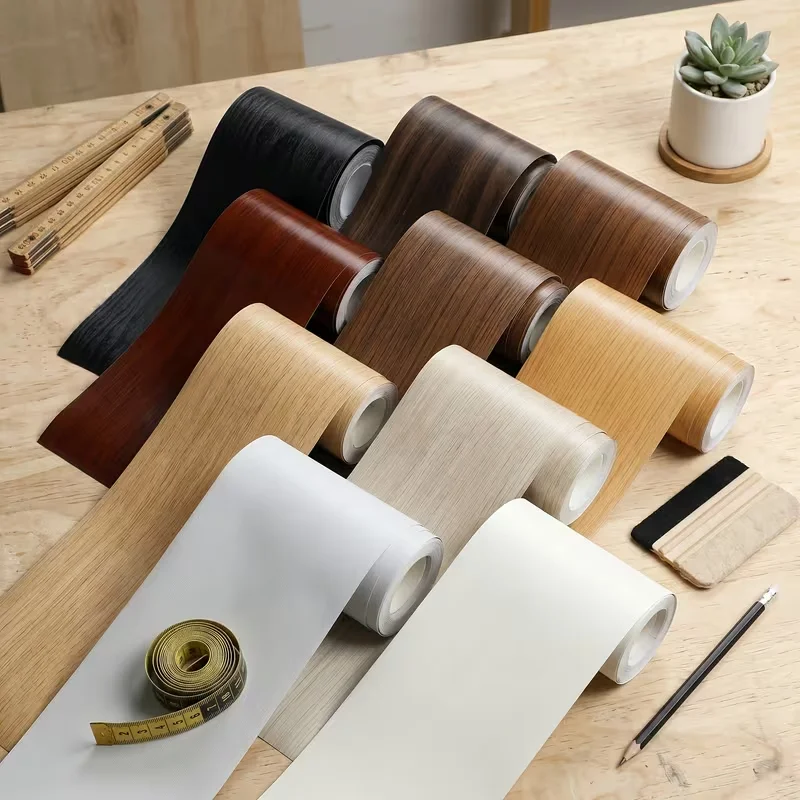 1PC 5mx10cm Self-Adhesive PVC Corner Molding Tape - Thickened Flexible Baseboard Trim, Suitable for Walls, Floors, Doors