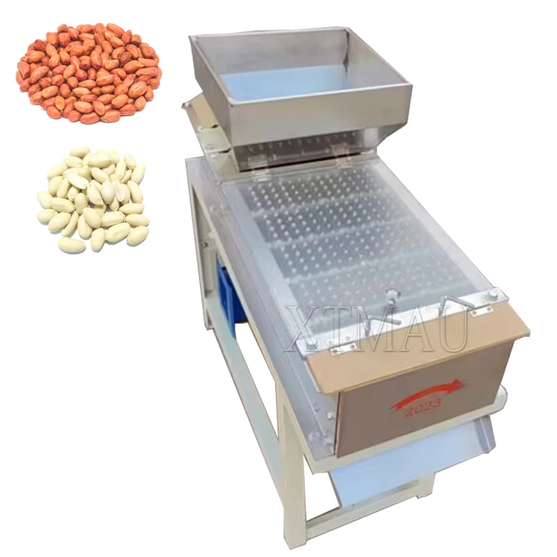 

Professional Peanut Peeling 200kg/H Dry Groundnut Red Skin Peeling Splitting Machine Peanut Half Cutting Machine