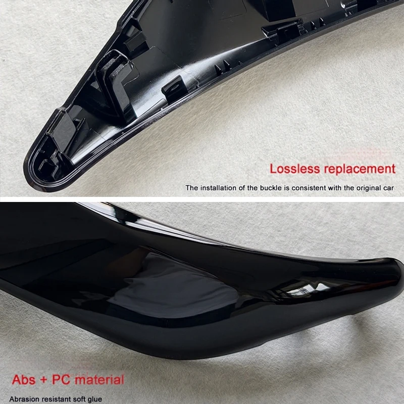 Gloss Black Carbon Fiber Door Pull Handle Trim Cover For BMW 1 2 Series F20 F21 F22 F23 2012-2018 Interior Door Panel LHD RHD view 4