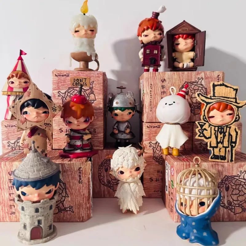 

POPMART Hirono Shelter Series Blind Box Toys Kawaii Anime Action Figure Cartoon Model Surprise Box Mystery Box Home Decor Deskto