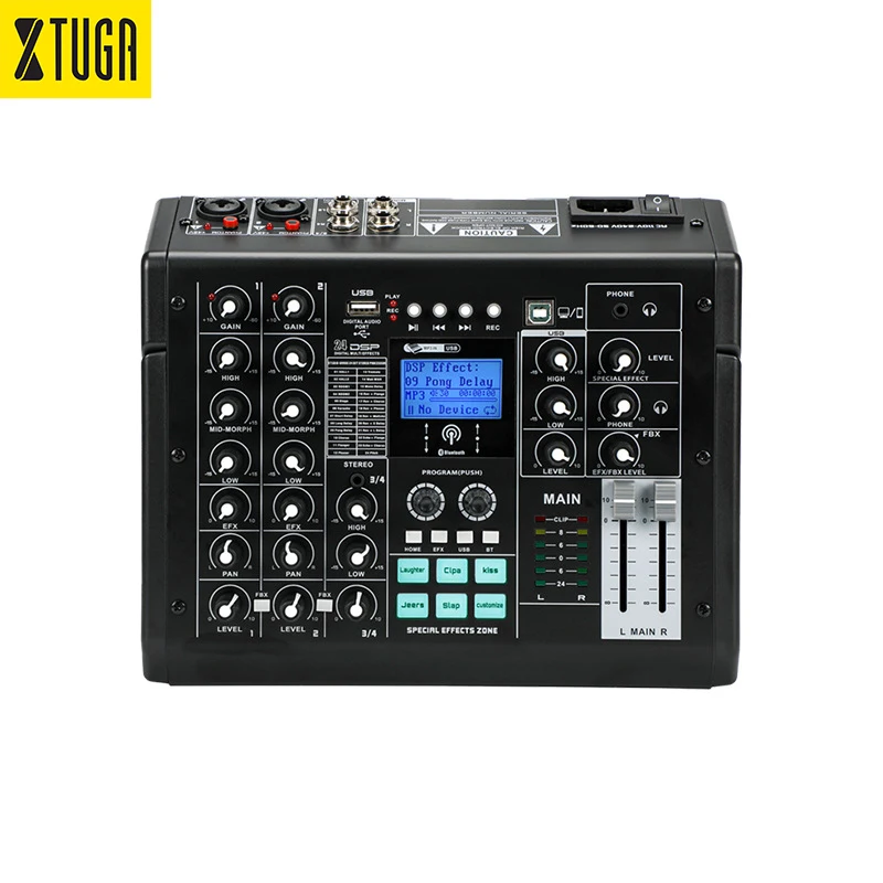 

Xtuga New Arrival SK-4 Mini 4 Channels Professional Audio Sound Cards & Mixers