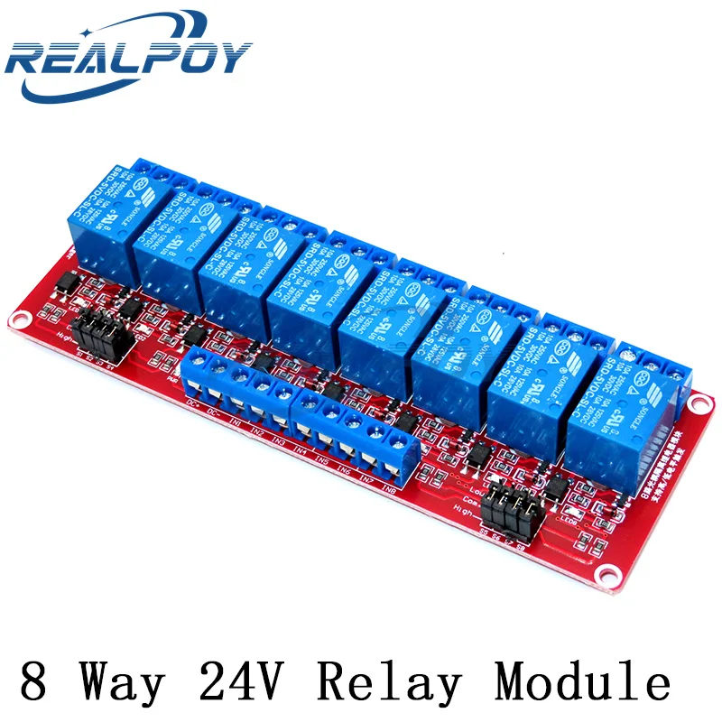 1 2 4 6 8 Kanal Weg 5V 12V 24V Relais Modul Board Shield mit Optokoppler Unterstützung High und Low Level Trigger für Arduino