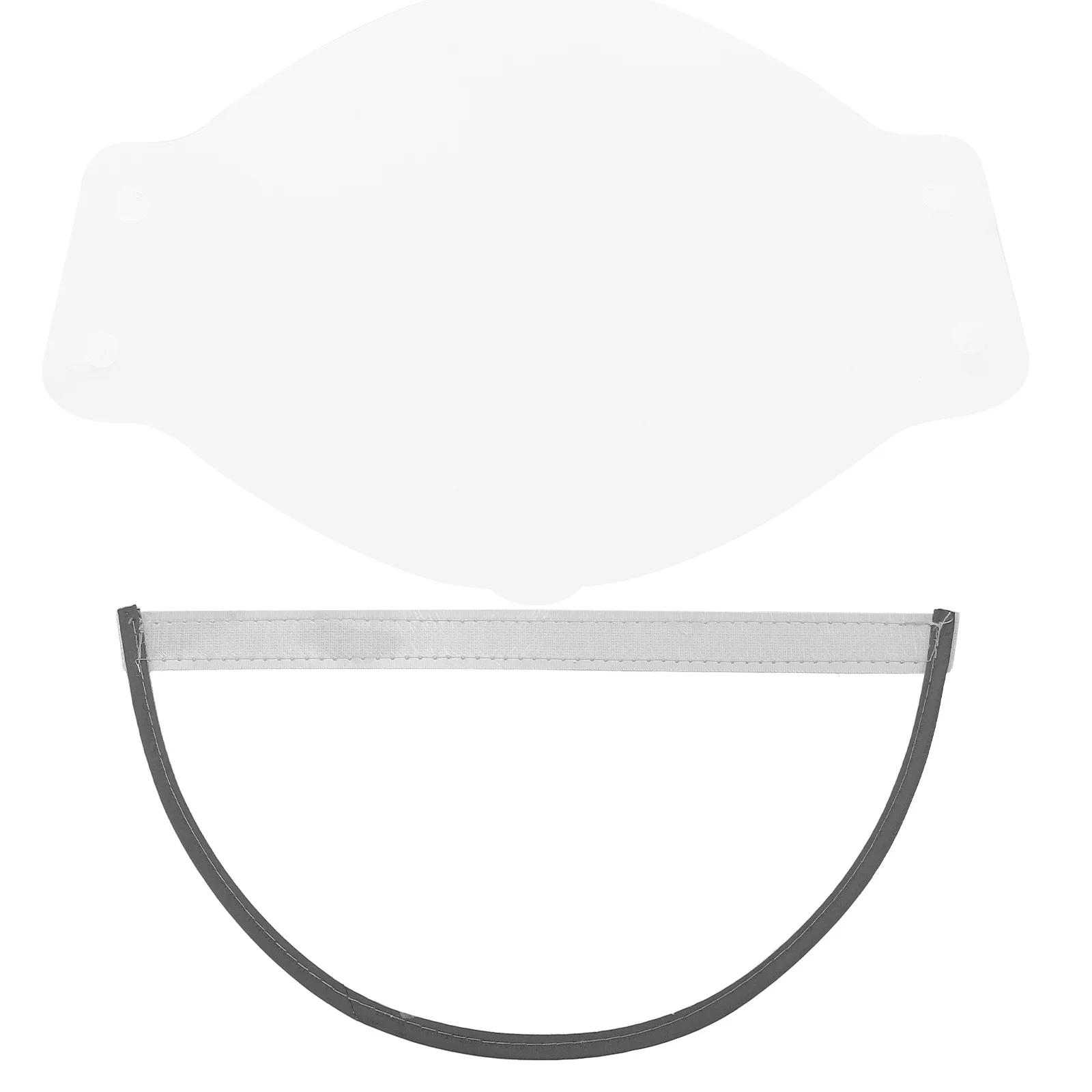 مجموعة واحدة من حافة القبعة الشفافة لمعطف المطر القابل للاستبدال لحماية الوجه ودرع المطر وغطاء محرك السيارة المقاوم للطقس أثناء ركوب الخيل #5