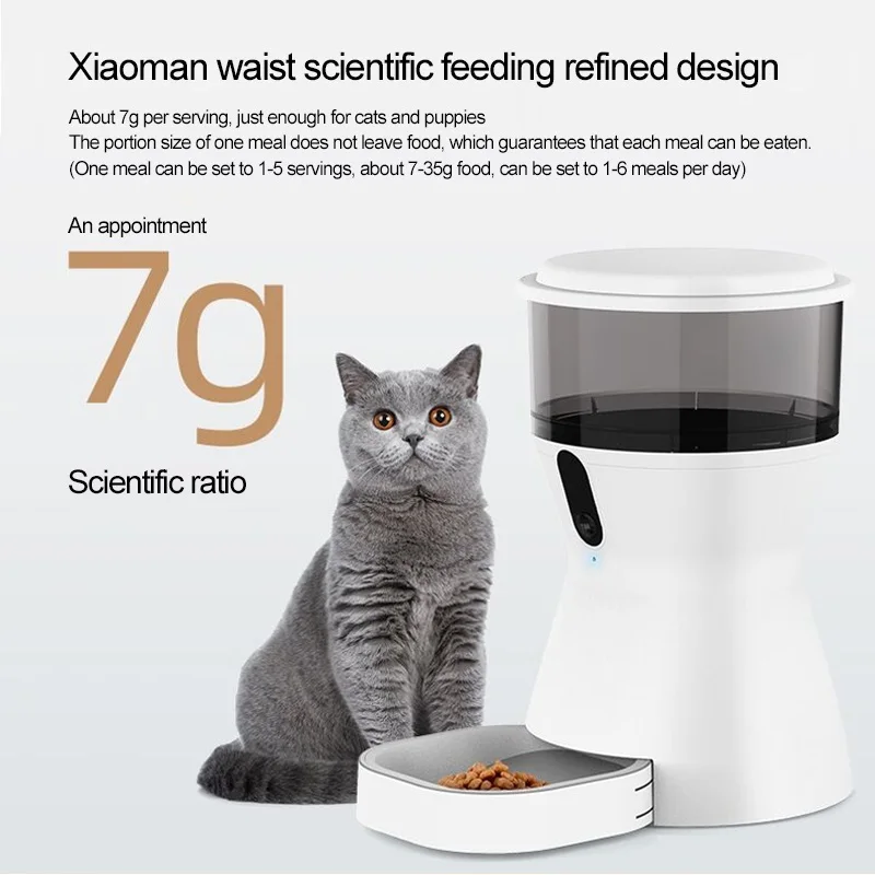 4L Auto Timer Reminder Food Dispenser Smart wi-fi Automatic Pet Feeder with  Automatic Cat Feeder