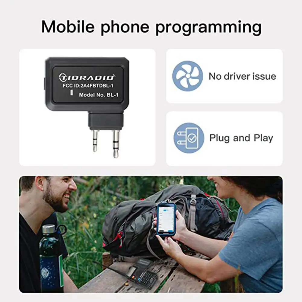 Walkie Talkie Wireless Programmer Phone APP Programming for Baofeng UV 5R BF-888S Multiple Model No Driver Issue Cable Ham Radio