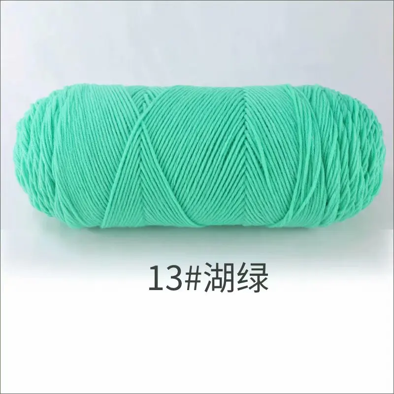 1Pc 200g melk Katoenen garen voor hand breien Acryl Gehaakte Draad gebreide Truien Sjaals lijnen Haken tas deken amigurum