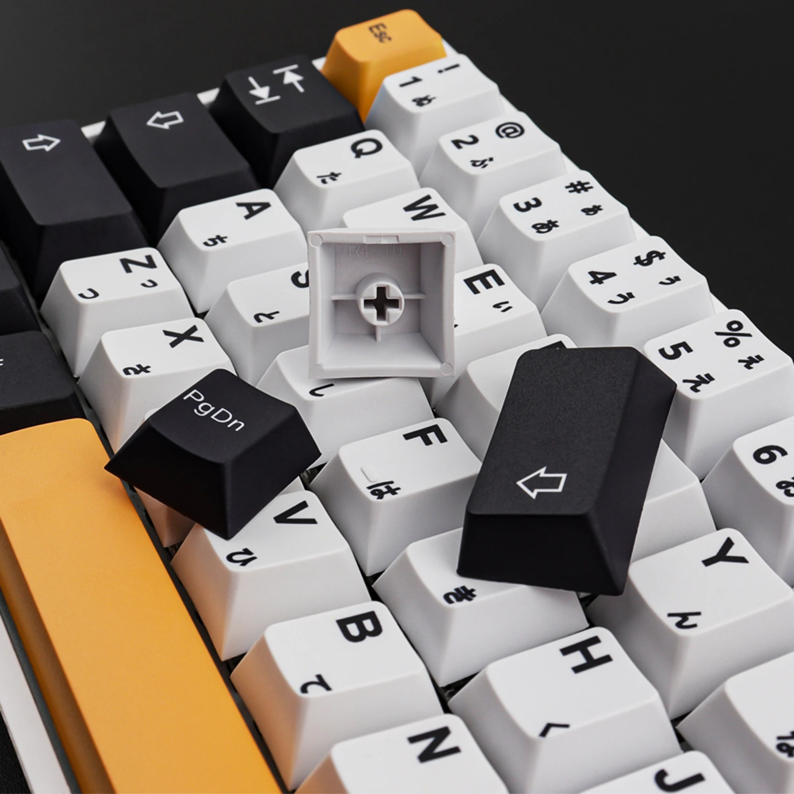 PBT 145 Tastenkappen Kirsche Profil Dye-Sublimation Japanischen Keycap für Cherry MX Mechanische Tastatur (3U, 6,25 U,7U Raum Bar)